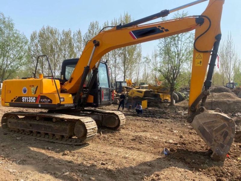 Sy135c 13.5ton Crawler Excavator Small Digger with 0.65m3 Bucket