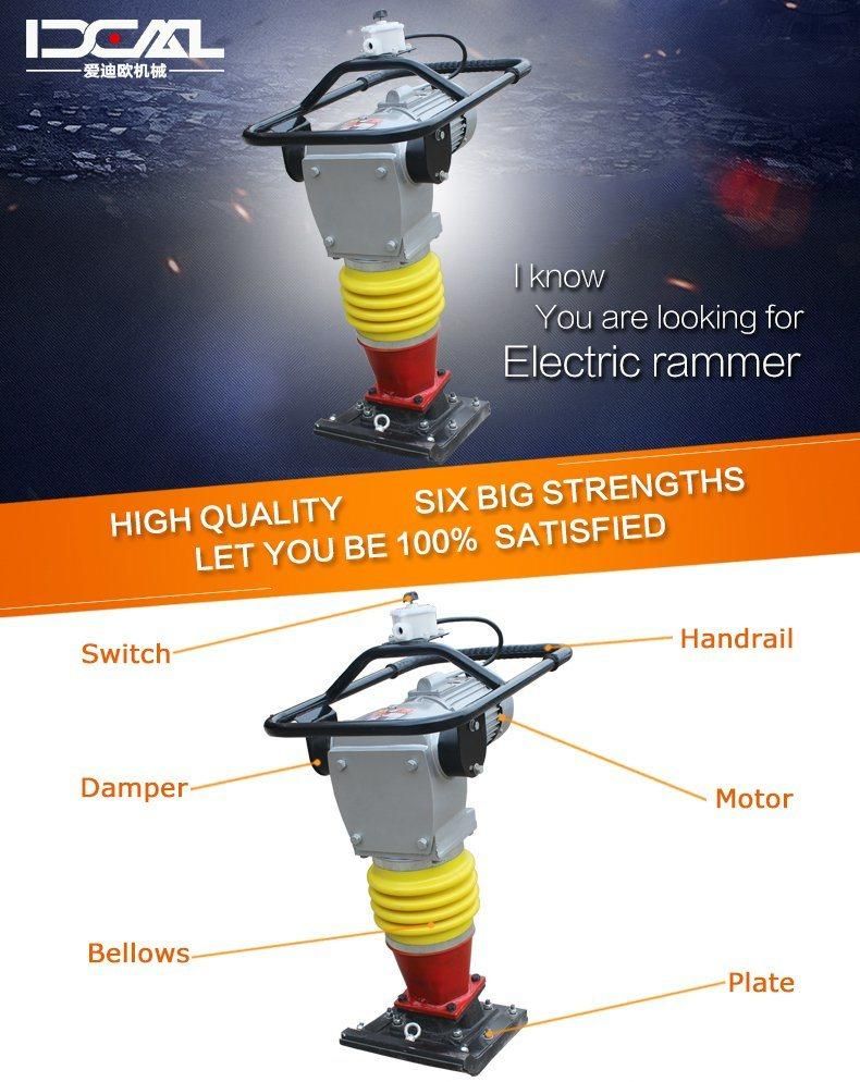 Electric Tamping Rammer Hcd110 Earth Rammer Vibratory Rammer