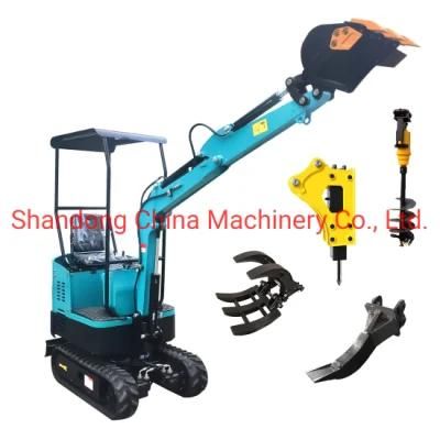 1000kg Hydraulic Mini Excavator with Swing Arm for Sales