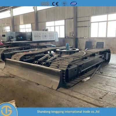 Steel Track Chassis Steel Mini Crawler Undercarriage with for Drilling Rig