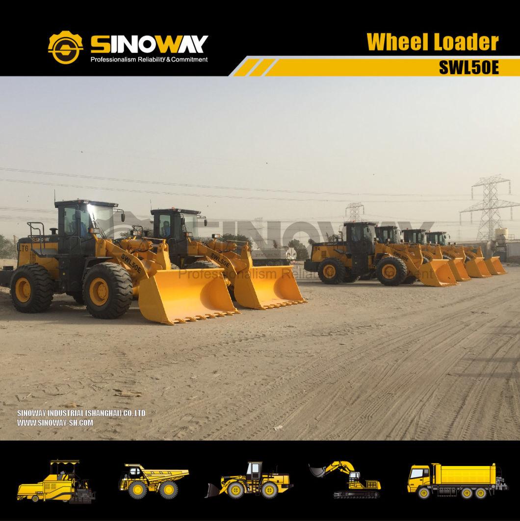 Mini Shovel Loader Sinoway Hydraulic Articulated Wheel Loader for Sale