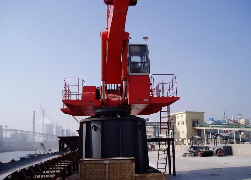 Bonny Wzd42-8c Stationary Electric Hydraulic Material Handler for Unloading Scrap Metal at Wharf From Ship Barge