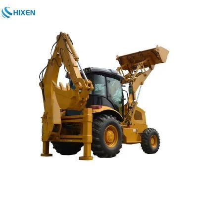 World Brand Hixen 2ton Mini Payloader Backhoe Wheel Loader