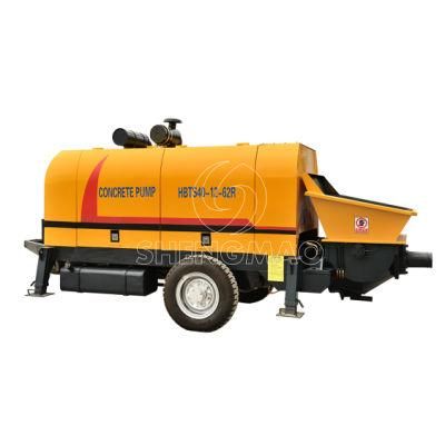 Hbts40 Small Mobile Portable Electric Diesel Type Trailer Mounted Stationary Concrete Pump Factory Price