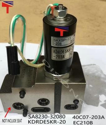 R260LC-9s SA8230-32080 Ec210b Hydraulic Pump Solenoid Valve Kdrde5K-20-40c07