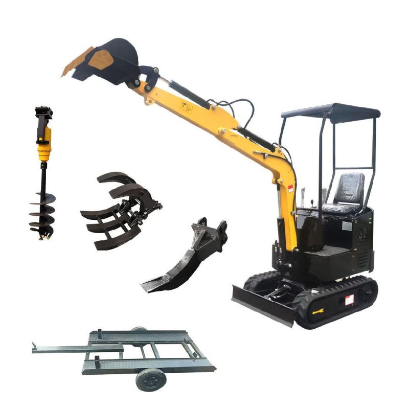 China Best Selling Digger Mini Excavator Crawler Ride on Excavators for Farm Garden