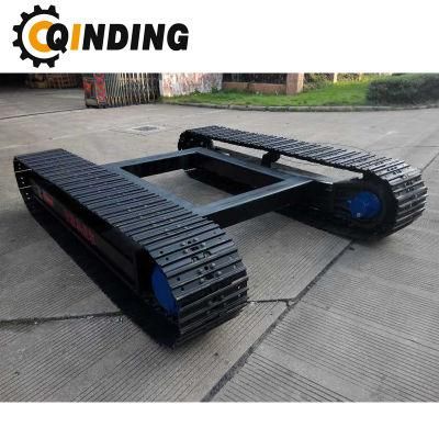 Qdst-42t 42 Ton Steel Track Undercarriage Chassis for Harvesting, Mini- Excavator, Forest &amp; Logging 5597mm X 1064mm X 600mm