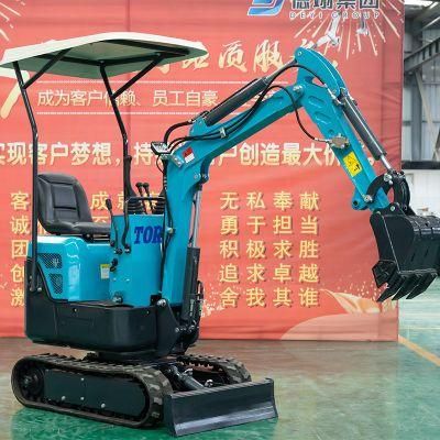 High Quality Euro 5/EPA Engine Te10b Mini Digger Crawler Mini Bagger with CE ISO Certificate for Sale