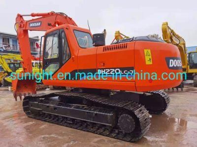 Super Good 22 Ton Hydraulic Excavator Doosan Dh220 on Sale