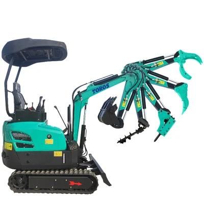 Hot Sale China Top Supplier Small Bagger 1.4ton Te17 Diesel Yanmar Engine Driven Hydrauli Crawler Mini Excavators with CE EPA Certification