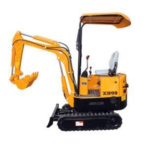 Rhinoceros Xn08 880kg Air-Cooling Compect Excavator for Farm Working