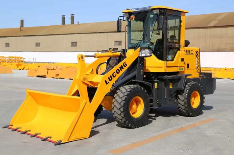 Lugong 1.6 Ton Conatruction Equipment Loader with High Quality Mini Wheel Loader Front End Wheel Loader