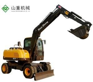 China Mini Wheel Excavator Factory Price 7ton Excavation in Vietnam