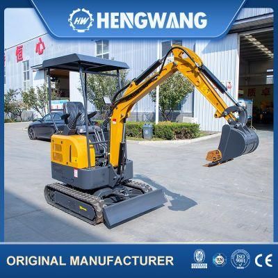 China Supply 1.2 Ton Mini Hydraulic Crawler Excavator with 0.03cbm Bucket