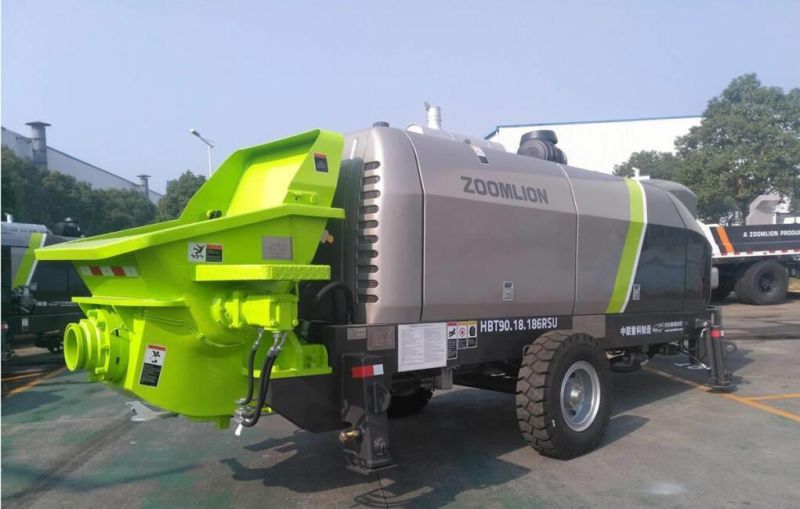 Zoomlion New Trailer Mounted Concrete Pump Hbt100.18.186rsu