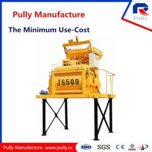 Js500 Portable Twin-Shaft Small Concrete Mixer