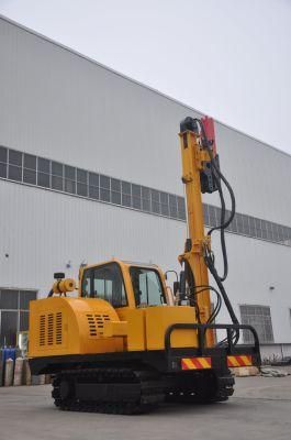 Highway Guardrail Crawler Solar Pile Driver for Road Construction