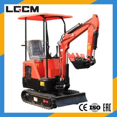 Lgcm China Cheap Price Mini Excavator 1ton Koop Engine for Sale