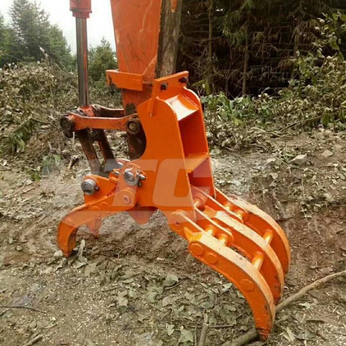 Ytct Mechanical Excavator Manual Log Grapple Wood Grapple