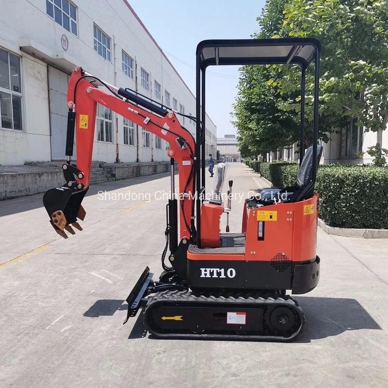 1ton Mini Crawler Excavator with Stone Breaker Hammer