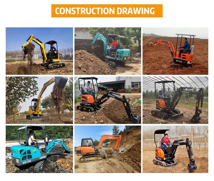 6 Ton with Yanmar Engine and Hydraulic System Excavators