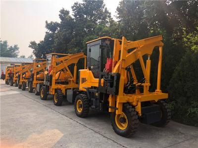 Hydraulic Post Driver Machine for Highway Guardrail Installation