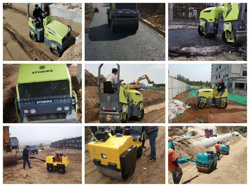 Mini Single Drum Vibratory Road Roller with CE Certificate for Road Construction