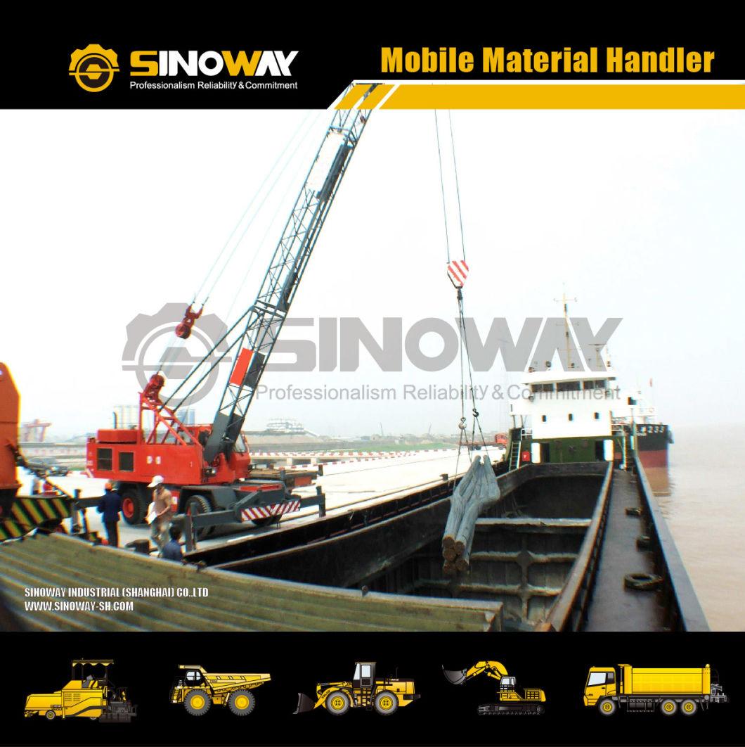 China Cheap Price Mobile Material Handler with Lattice Boom and Grab