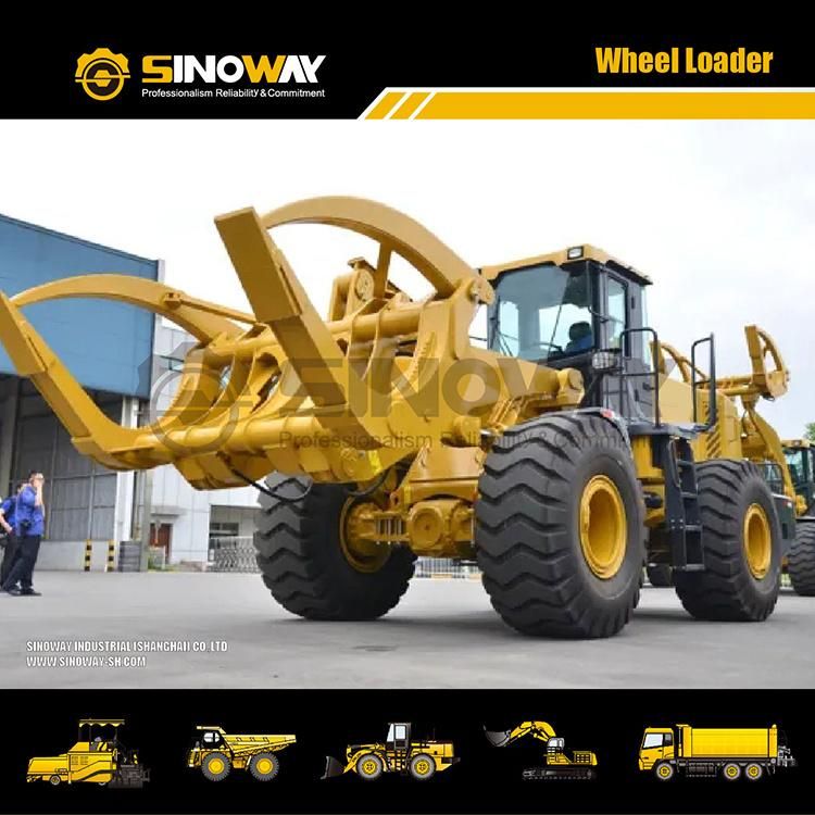 7t Wheel Loader Swl70K Shovel Loader with 300 HP Cummins Engine