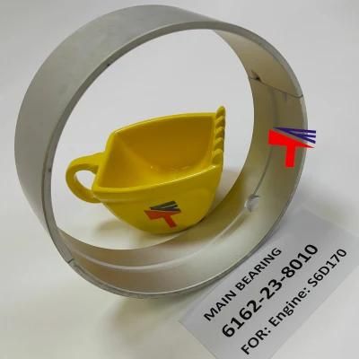 Machinery Engine Main Bearing 6162-23-8010 for Engine S6d170 Wheel Loader Wa600 Buildozer D375