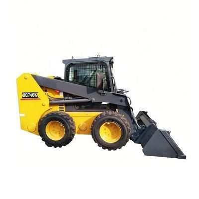 Top Brand Xc740K Xc760K 750kg 0.45cbm Skid Steer Loader