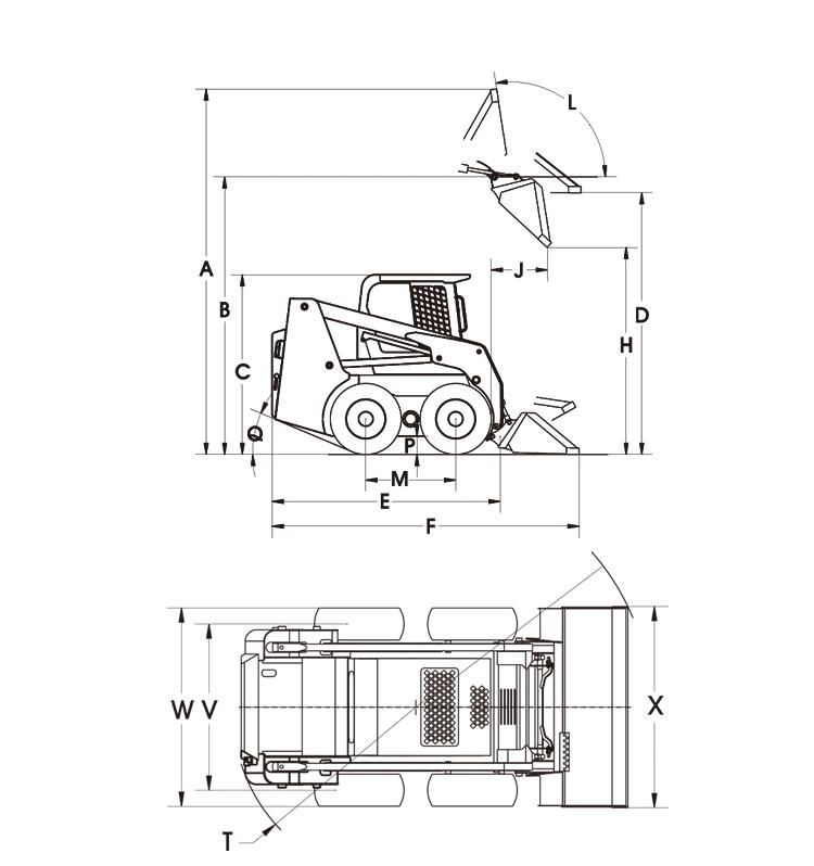 Hot Sale Skid Steer Loader Is on Sale in China Ws50