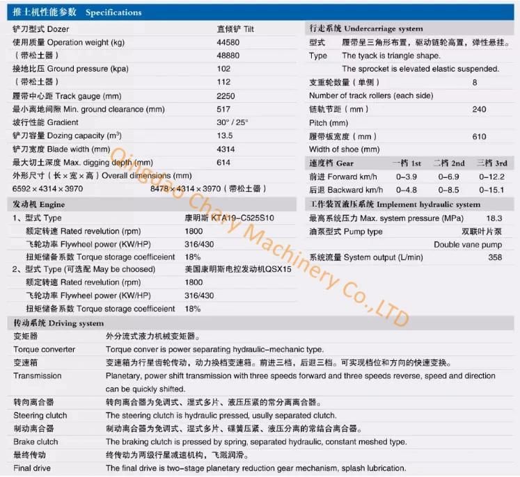 High Quality Hbxg SD9 Powerful Dozer /Crawler Bulldozer