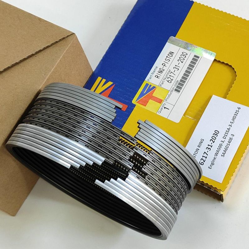 Diesel Engine Mechanical Parts Piston Ring 6217-31-2030 for Wheel Loaders Parts Wa500-3 Construction Bulldozer Parts D155A-3-5 Engine Parst HD325-6 SAA6d140-3
