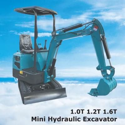 Mini Excavator with Hammer Used in Farm