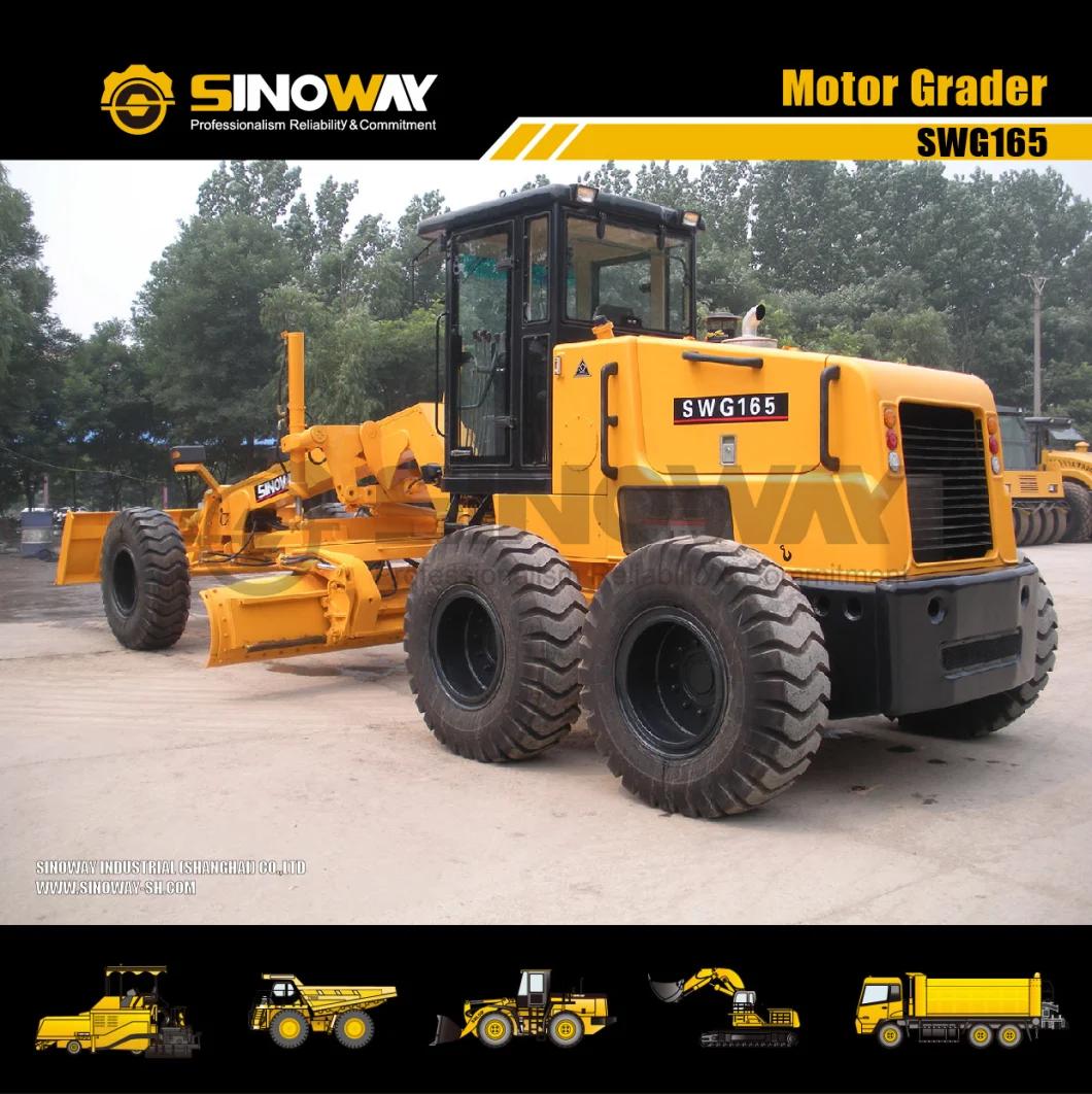 Good Quality 165HP Motor Graders with Cummins Engine and Rear Ripper