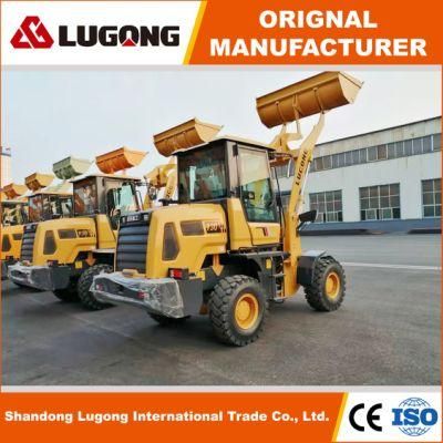 Lugong Factory Small Wheel Loader Compact Type LG930 with Log Grapple for Livestock Application