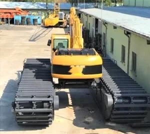 Long Arm Doosan Swamp Excavator 30 Ton Amphibious Excavator with Pontoon and Dredging Pump