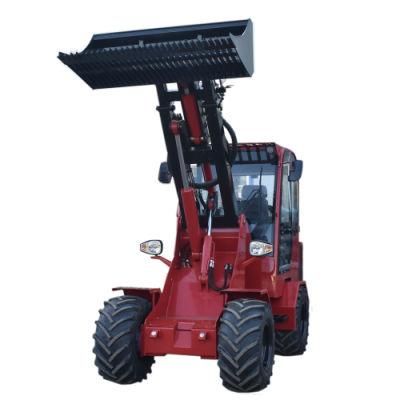 Agricultural Small Mini Front Wheel Loader Skid Steer Loader with Attachments for Sale
