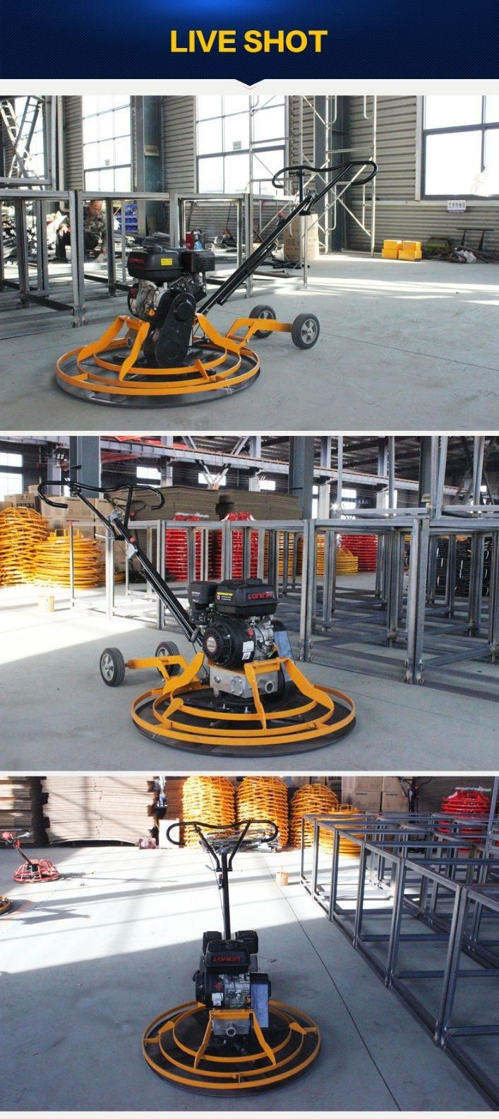 Walk Behind Gasoline Electric Power Helicopter Edging Finishing Float Machine Concrete Power Trowel