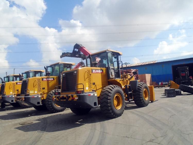 Construction Machinery in Factory Price Earthmoving 5 Ton 3 Cubic Meter Wheel Loader Zl50gn for Sale