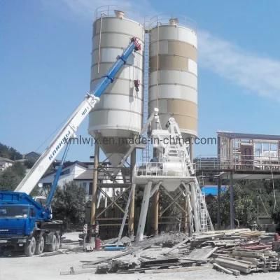 Steel Silo for Construction Machine 1.2m3 Portable Concrete Mixer with Electric Scale