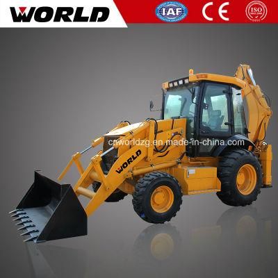 4 Wheel Drive Backhoe Loader with 1m3 Bucket (WZ30-25C)