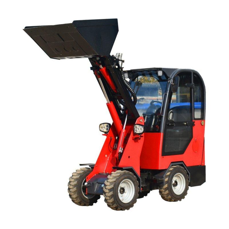 China Articulated Mini Small Compact Wheel Loader Radlader Hoflader with CE
