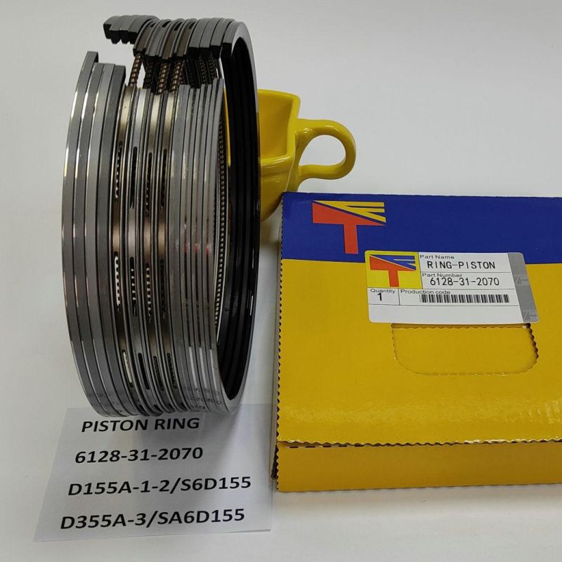 High Quality Diesel Engine Mechanical Parts Piston Ring 6128-31-2070 for Engine Parst PC400-5 D155A-1-2 S6d155 D355A-3 SA6d155 Generator Set