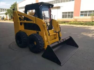 Engineering Construction Equipment 40kw Jc45 Wheel Type Skid Steer Loader with Various Attachments for Sale