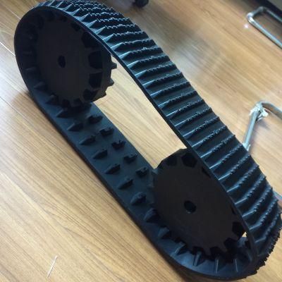 Wheelchair Spare Parts Rubber Track Width135mm Size 136*45*41