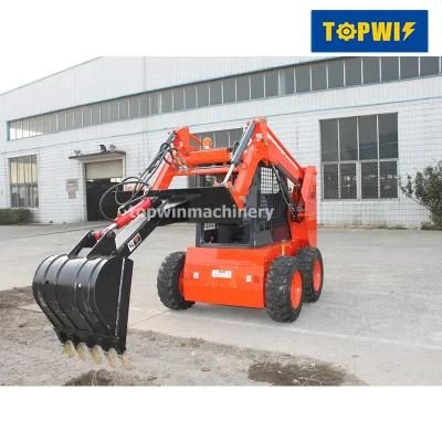 China Cheap Price 50HP Newland W750 Dingo Mini Wheel Skid Steer Loader