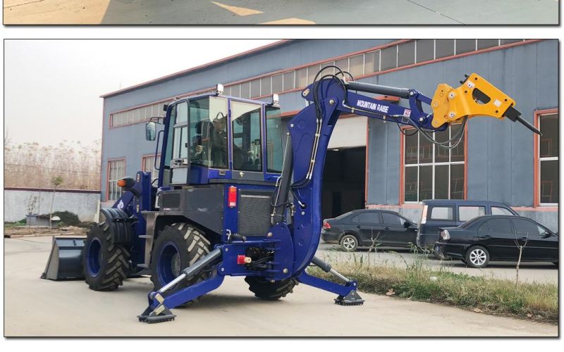 Construction Machinery Mountain Raise Wz30-25 3 Ton Heavy Backhoe Loader