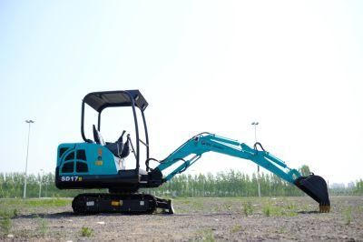 Shanding 1600kg Mini Excavator SD17b SD18u SD20u for Sale